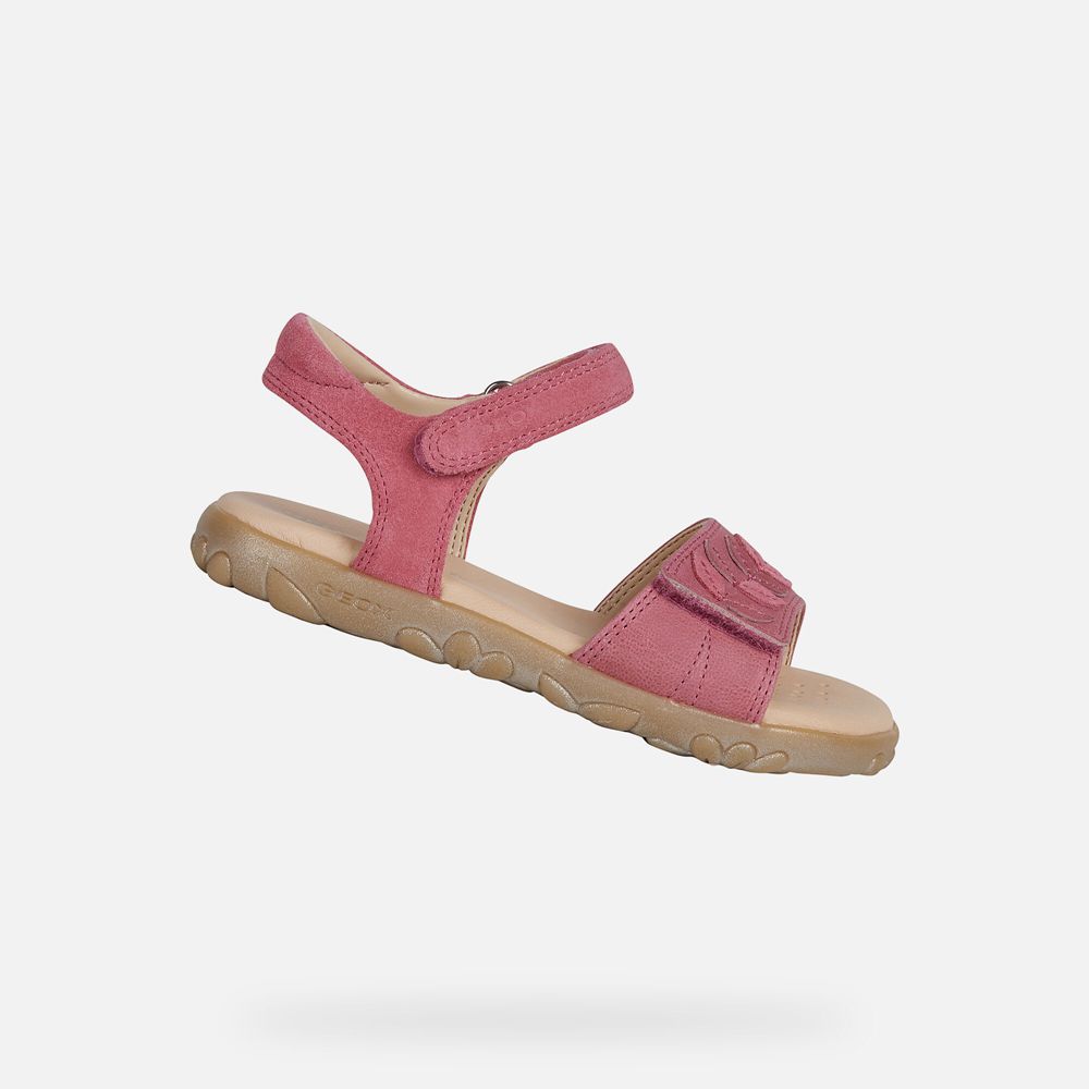 Geox Sandals Pink Haiti - Geox Girls Shoes - UGKBPZ895